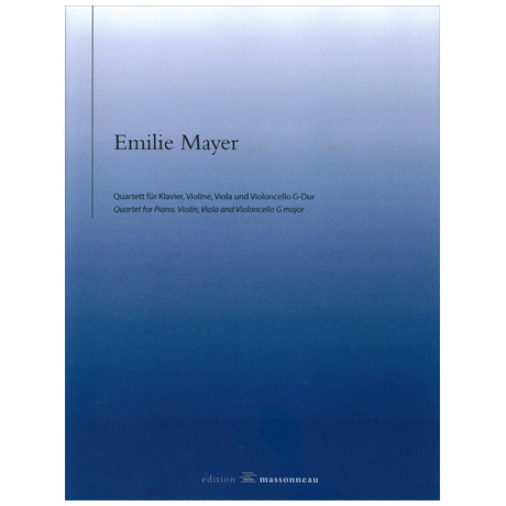 Mayer, E.: Klavierquartett G-Dur 