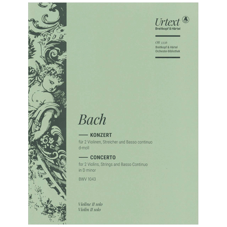 Bach, J. S.: Doppelkonzert BWV 1043 d-Moll – Violine 2 solo 