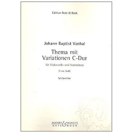 Vanhal, J. B.: Thema mit Variationen C-Dur 