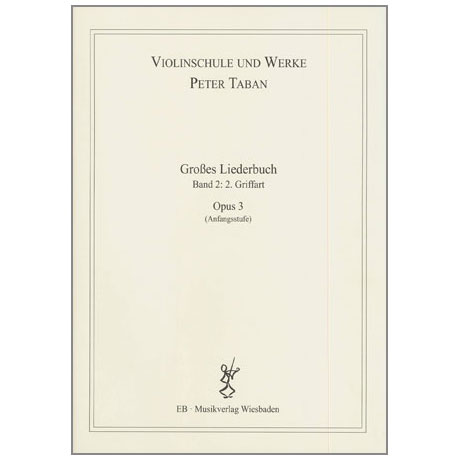Taban, P.: Op. 3: Großes Liederbuch Band 2 