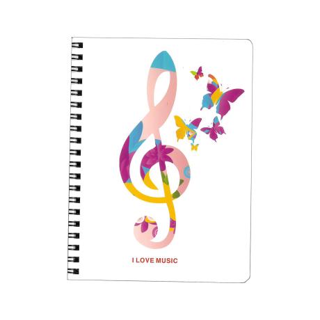 Notebook music chiave di violino