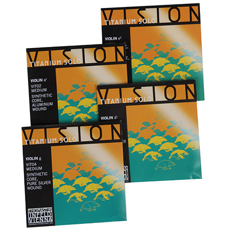 VISION TITANIUM Solo corde per violino SET di Thomastik-Infeld 4/4 | medio