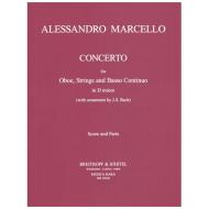Marcello, A.: Oboenkonzert d-Moll – Partitur und Stimmen 