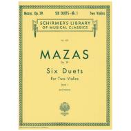 Mazas, J. F.: 6 Duette Op. 39 Band 1 (Duette 1 - 3) 
