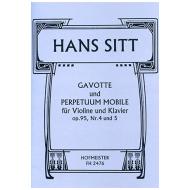 Sitt, H.: Gavotte und Perpetuum mobile Op. 95/4 & Op. 95/5 