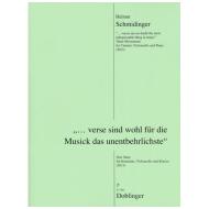 Schmiedinger, H.: »...verse sind wohl für die Musick das unentbehrlichste« (2013) 