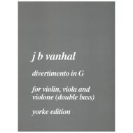 Vanhal, J. B.: Divertimento G-Dur 