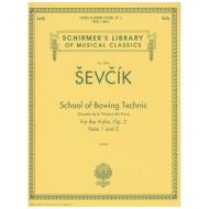 Sevcik, O.: School of Bowing Technics Op. 2 Band 1 & 2 