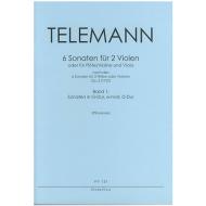 Telemann, G. Ph.: Sonaten Op. 2 Band 1 