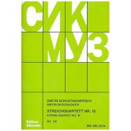 Schostakowitsch, D.: Streichquartett Nr. 10, op. 118 