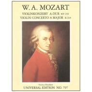 Mozart, W. A.: Violinkonzert Nr. 5 KV 219 A-Dur 