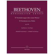 Beethoven, L. v.: 33 Veränderungen über einen Walzer Op. 120 »Diabelli-Variationen« 