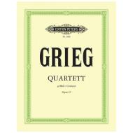 Grieg, E.: Streichquartett g-moll, op. 27 