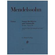 Mendelssohn Bartholdy, F.: Violoncellosonate Nr. 2 Op. 58 D-Dur 