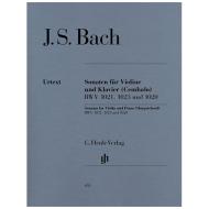 Bach, J. S.: Drei Violinsonaten BWV 1020, 1021,1023 