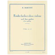 Martinu, B.: Etudes faciles à 2 violons Band 1 (Nr.1-5) 