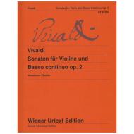 Vivaldi, A.: Violinsonaten für Violine und Basso continuo Op. 2 