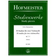 Battanchon, F.: 50 Studien für zwei Violoncelli Op. 7/3 (Nr. 40-50) 