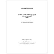 Hallgrimsson, H.: Notes from a Diary Op. 33 