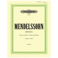 Mendelssohn Bartholdy, F.: Violinsonate F-Dur (1838) 