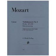Mozart, W. A.: Violinkonzert Nr. 4 KV 218 D-Dur 
