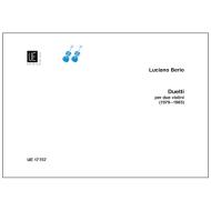 Berio, L.: Duetti per due Violini 