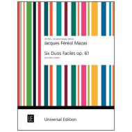 Mazas, J. F.: 6 Duos faciles Op. 61 