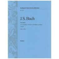 Bach, J. S.: Cembalokonzert E-Dur BWV 1053 