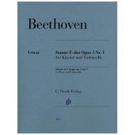 Beethoven, L. v.: Violoncellosonate Op. 5,1 F-Dur 
