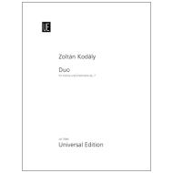 Kodály, Z.: Duo Op. 7 (1914) 