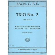 Bach, C. Ph. E.: Klaviertrio Nr. 2 a-Moll 