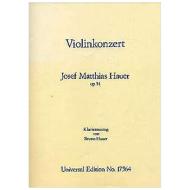 Hauer, J. M.: Violinkonzert Op. 54 