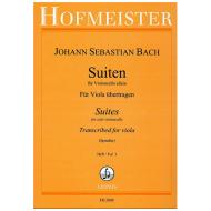 Bach, J.S.: 6 Suiten BWV 1007- 1009 Band 1 (Nr.1-3) – für Viola 