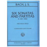 Bach, J. S.: 6 Sonaten und Partiten BWV 1001 - 1006 – Viola 