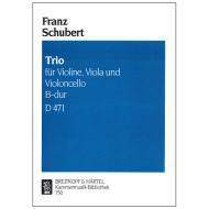 Schubert, F.: Streichtrio B-Dur D471 