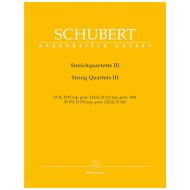 Schubert, F.: Streichquartette Band 3 – Stimmen 