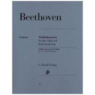 Beethoven, L. v.: Violinkonzert Op. 61 D-Dur Urtext, Kadenz: Levin 