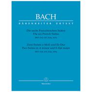 Bach, J. S.: Die 6 Französischen Suiten / 2 Suiten a-Moll und Es-Dur BWV 812-819 