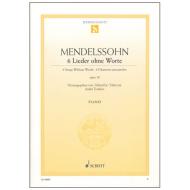 Mendelssohn Bartholdy, F.: 6 Lieder ohne Worte Op. 30 