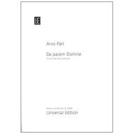 Pärt, A.: Da pacem Domine (2004/2010) 