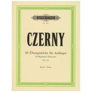 Czerny, C.: 50 Übungsstücke für Anfänger Op. 481 