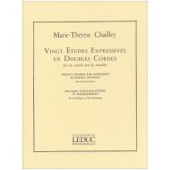 Chailley, M.-Th.: 20 Vortragsetüden in Doppelgriffen 