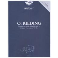 Rieding, O.: Violinkonzert Op. 34 G-Dur (+CD) 