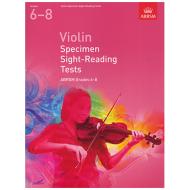 ABRSM: Violin Specimen Sight-Reading Tests – Grades 6-8 (From 2012) 
