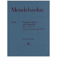 Mendelssohn Bartholdy, F.: Violoncellosonate Nr. 1 Op. 45 B-Dur 