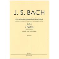Bach, J. S.: 7 dreistimmige Sätze aus dem Wohltemperierten Klavier Teil II 