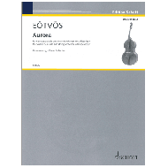 Eötvös, P.:  Aurora ( für Kontrabass solo und Streichorchester mit Akkordeon ) 