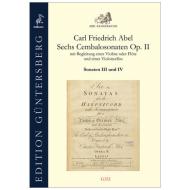 Abel, C. F.: Sechs Cembalosonaten Op. 2 – Sonaten III und IV 