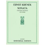 Krenek, E.: Sonata Op. 99 