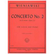 Wieniawski, H.: Violinkonzert Nr. 2 Op. 22 d-Moll 